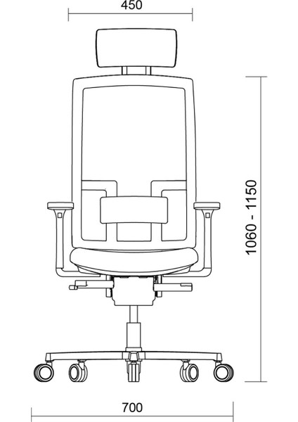 Me Too Çalışma Sandalyesi - Başlıklı - Gri