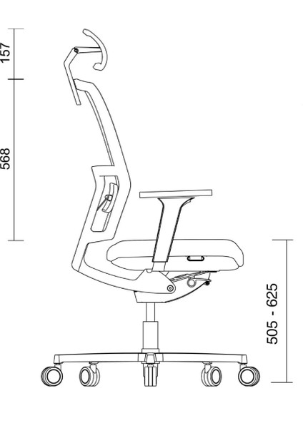 Me Too Çalışma Sandalyesi - Başlıklı - Gri