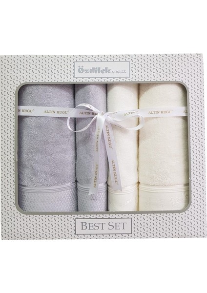 Krem Gri Bej Şık Hamam Takımı, Rahat ve Şık Bir Deneyim Için Perfect!