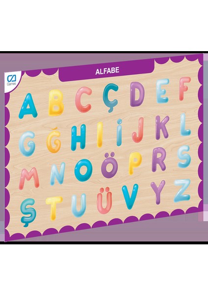 CAAHS-3208 Ca Games Ahşap Alfabe Bul-Tak
