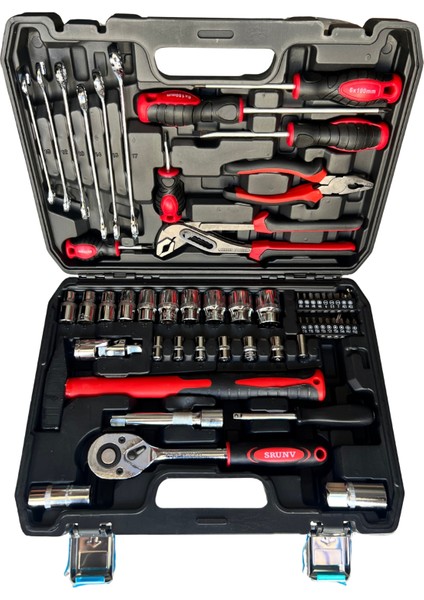 Profesyonel 58 Parça Lokma Anahtar ve El Aletleri Seti