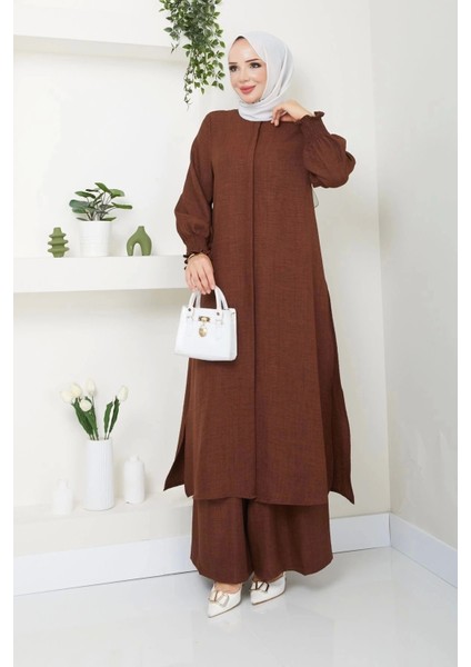 Kadın Uzun Ikili Tesettür Tunik Takım fiyatları