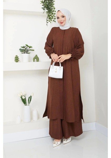 Kadın Uzun Ikili Tesettür Tunik Takım modelleri