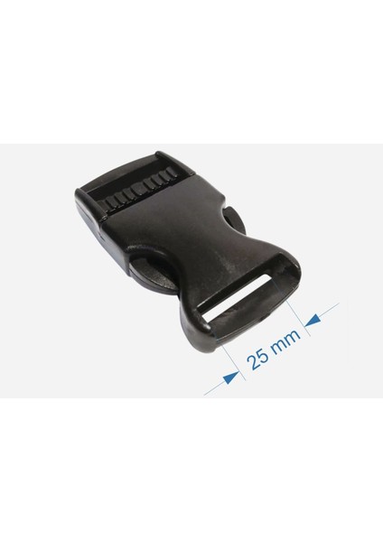 25MM Kilitli Ayar Tokası 50 Li Paket