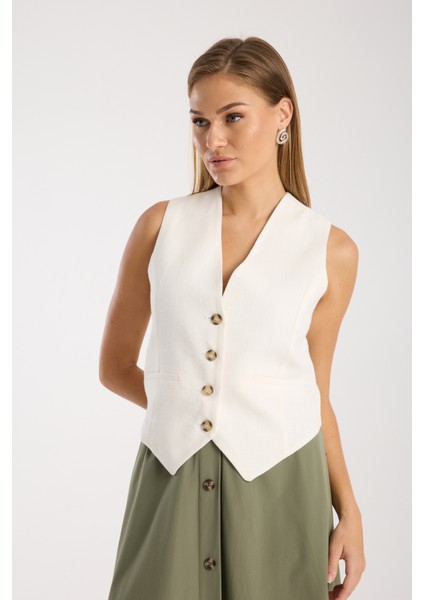 Ekru Blazer Yelek fiyatları