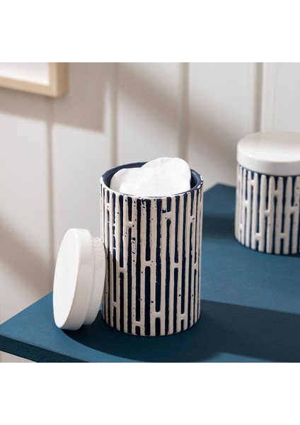 10X17 cm Pamukluk, Beyaz ve Mavi Renkli, Şık ve Kullanışlı Ev Aksesuarı fiyatları