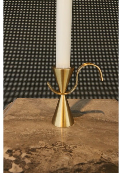 Konik Tekli Pirinç Şamdan fiyatları