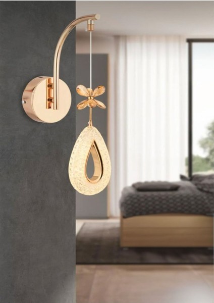 Damla-Aplik 3 Renk LED ISIKLI SALON MUTFAK OTURMA ODASI ANTRE AVİZE