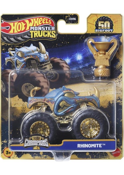 JDV96 Monstr Trucks Bıg Foot Trophy Şampiyonları Tekli Araba - Rhınomıte JDW03