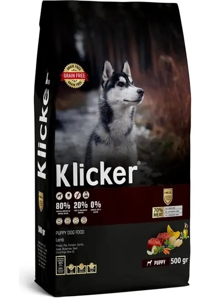 Klıcker Yavru Köpek Kuru Maması Kuzulu