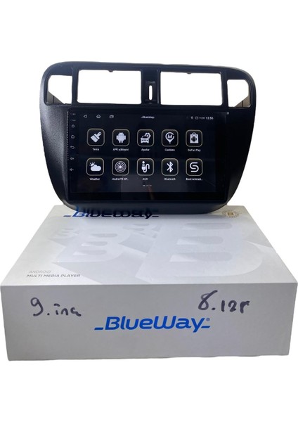 Honda Civic Ies Blueway 8-128 Tam Profesyonel Oem Multimedia fiyatları