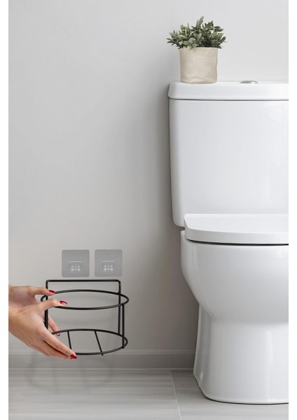 Şık Siyah Yuvarlak Çöp Kovası, Kolay Kullanım ve Temizlik Için Ideal modelleri