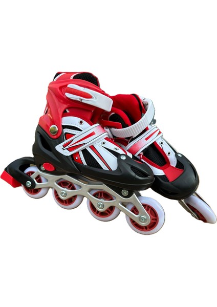 Silikon Teker Ayarlanabilir Taşıma Çantalı Çocuk Pateni 34-37 Numara