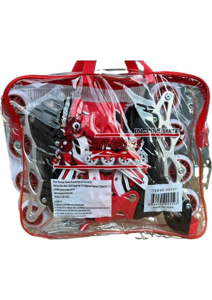 Silikon Teker Ayarlanabilir Taşıma Çantalı Çocuk Pateni 34-37 Numara indirimleri