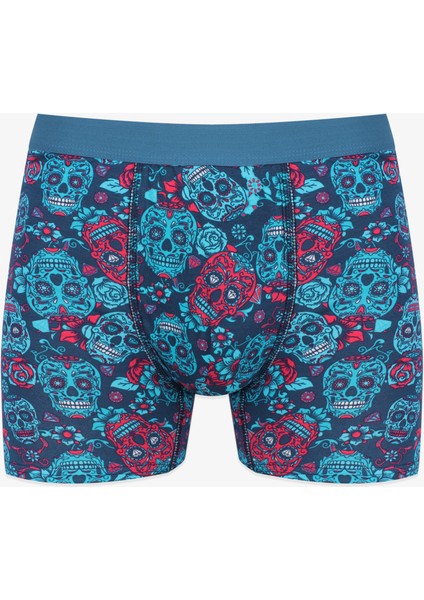 Erkek Tekli Desenli Pamuklu Boxer