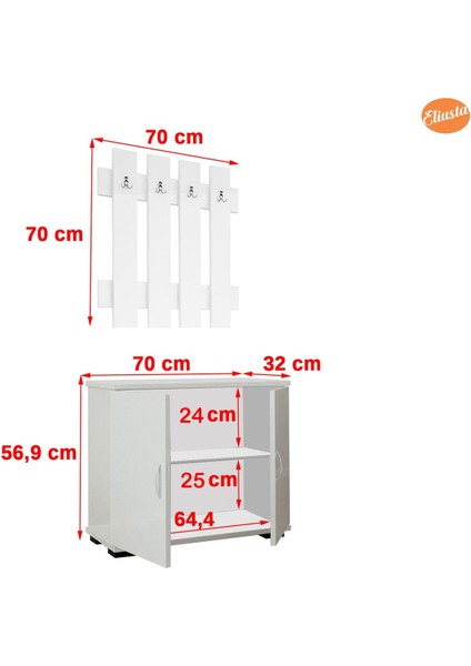Portmanto Ayakkabılık Vestiyer Askılıklı Ayakkabılık Dolabı ARD-116 fiyatları
