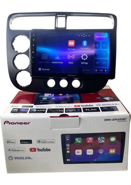 Honda Civic Vtech 2 Pioneer 4-64 Tam Profesyonel Oem Multimedia