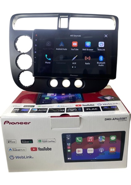 Honda Civic Vtech 2 Pioneer 4-64 Tam Profesyonel Oem Multimedia modelleri