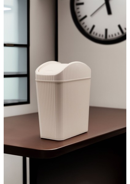 Bej Çizgili 6,7 Litrelik Mutfak ve Banyo Çöp Kutusu fiyatları