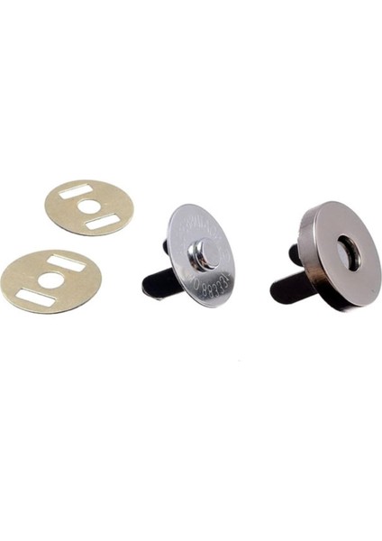 Çanta Mıknatısı Gümüş, 4 Parça Takım
