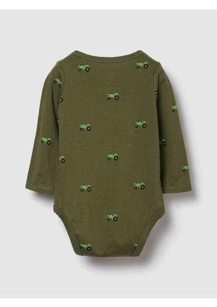 Bebek Yeşil Organic Pamuklu Gap Logo Bodysuit fiyatları