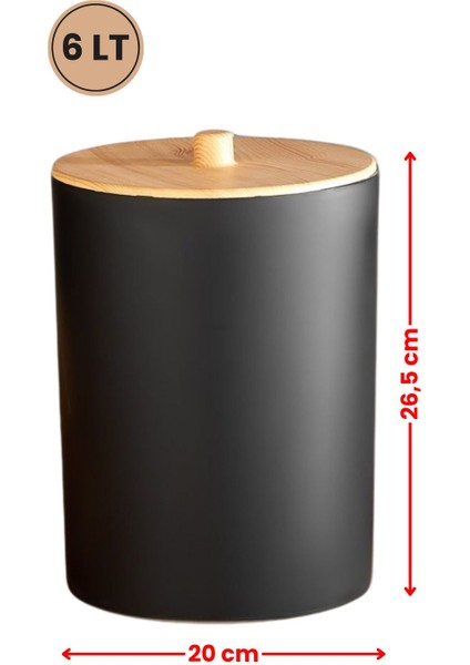 Bambu Desenli Mutfak ve Banyo Çöp Kovası, Şık ve Kullanışlı Tasarım fırsatları