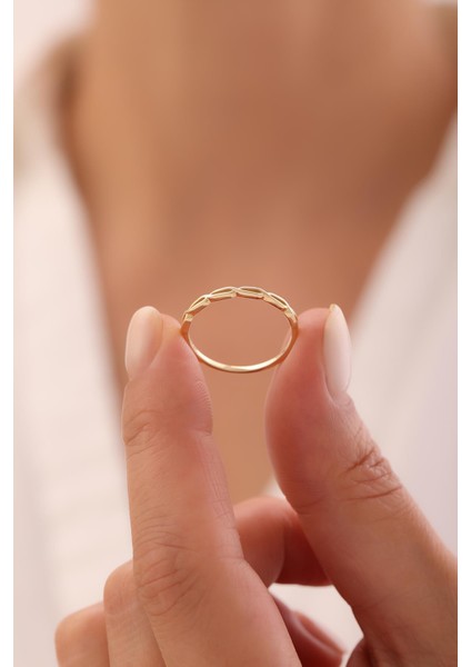 14 Ayar Minimal Altın Yüzük modelleri