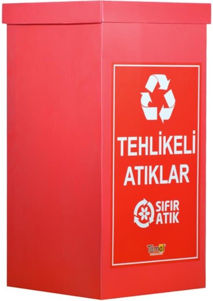 Kırmızı Geri Dönüşüm Kutusu, Güvenli ve Pratik Atık Toplama Çözümü fiyatları