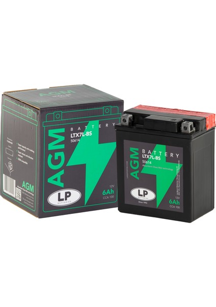 Agm Akü LTX7L-BS 6 A Kg: 2,17 L:113 W:70 H:130 Cca: 100 Yamaha Ybr 250 250CC 2007-2011
