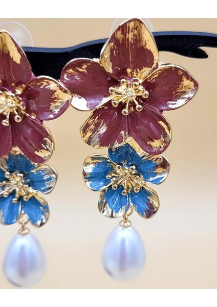 Lotus Mineli Damla Inci Küpeler indirimleri