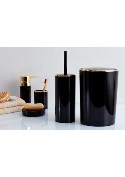 Şık Siyah Çöp Kovası, 6 Lt, Pratik ve Dayanıklı Tasarım modelleri