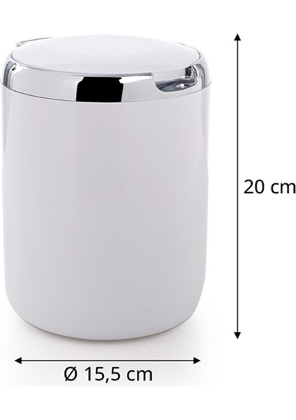 Pasifik 3l Beyaz Plastik Çöp Kovası Kapaklı, Pratik ve Şık Tasarım modelleri