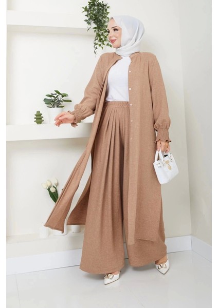 Kadın Uzun Ikili Tesettür Tunik Takım