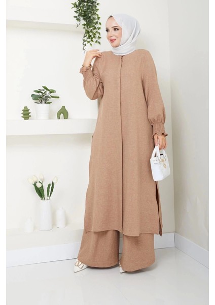 Kadın Uzun Ikili Tesettür Tunik Takım modelleri