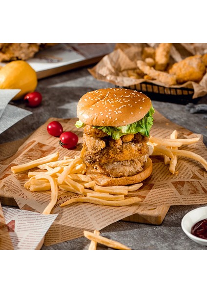 Kendi Desenli Sunum Kağıdı 50'li Vintage Gazete Desen Karışık 35X25 cm | 3 Farklı Model indirimleri