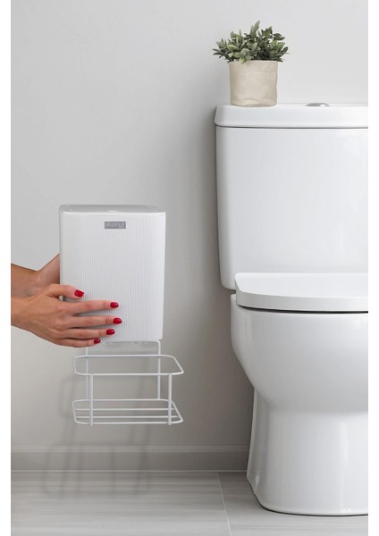 Beyaz Eko Magic Askılı Kare Mini Çöp Kovası, Şık ve Kullanışlı Temizlik Çözümü indirimleri