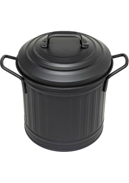 Siyah 4l Galvaniz Tezgah Üstü Çöp Kovası, 22CM, Dayanıklı ve Şık Tasarım modelleri