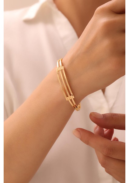 14 Ayar Ajda Kelepçe 3 Sıra