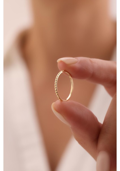 14 Ayar Minimal Altın Yüzük modelleri