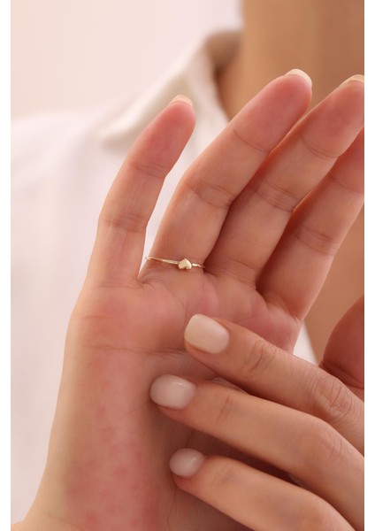 14 Ayar Minimal Love Yüzük