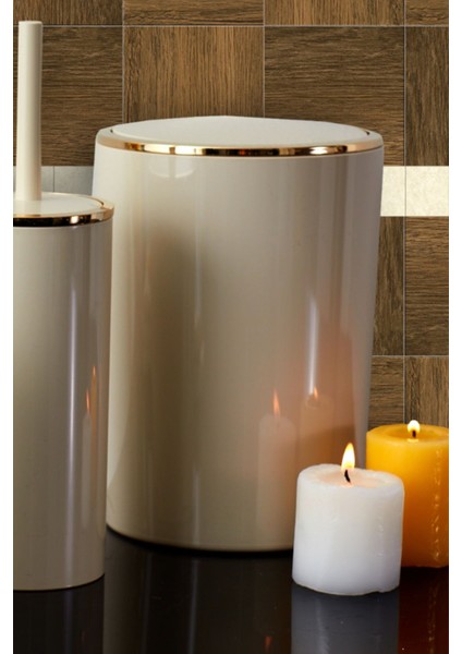 6 Lt Bej Çöp Kutusu, Banyo, Mutfak ve Ofis Kullanımı modelleri