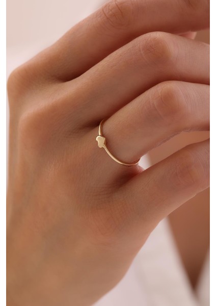 14 Ayar Minimal Love Yüzük modelleri