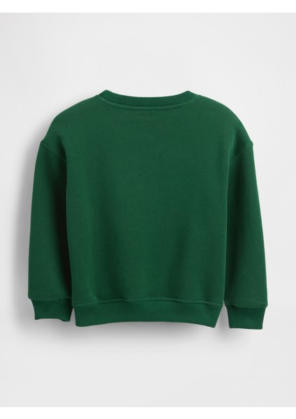 Erkek Bebek Yeşil Vintagesoft Varsity Logo Sweatshirt modelleri