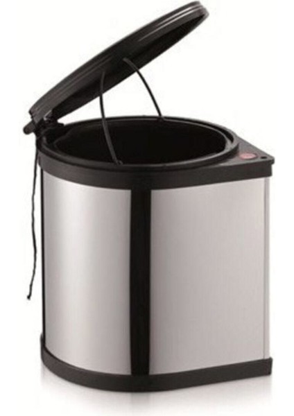Şık Krom Çöp Kovası, Dolap Içinde 11 Lt, Gri Renk fiyatları