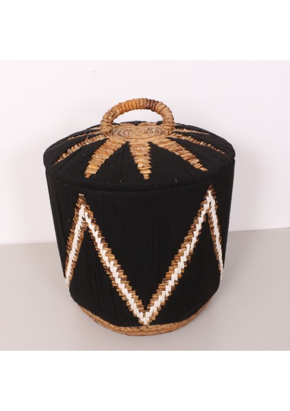 Mylamp Söke Makrome ve Doğal Abaka - Kapaklı Sepet 45X48 cm fiyatları