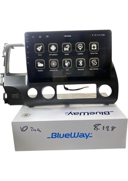 Honda Civic Fd6 Blueway 8-128 Tam Profesyonel Oem Multimedia fiyatları