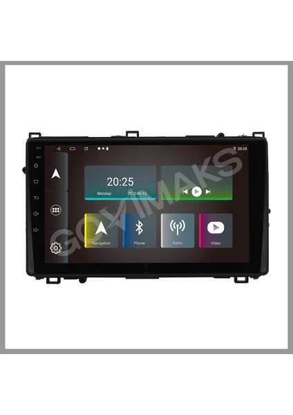 GOVİMAKS TOYOTA COROLLA 2017-2019 UYUMLU 2 GB RAM 32 GB HAFIZA ANDROID MULTIMEDIA TEYP