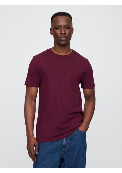 Erkek Bordo Everyday Soft T-Shirt