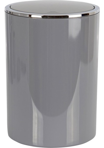 Şık 6 Lt Gri Çöp Kovası, Banyo, Mutfak ve Ofis Için Ideal Seçim