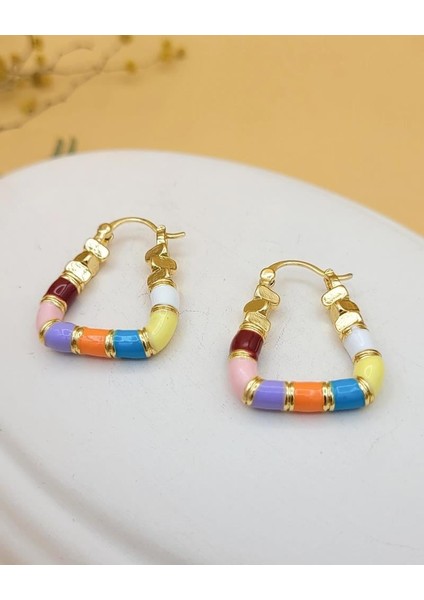 Modern Renkli Üçgen Küpe indirimleri